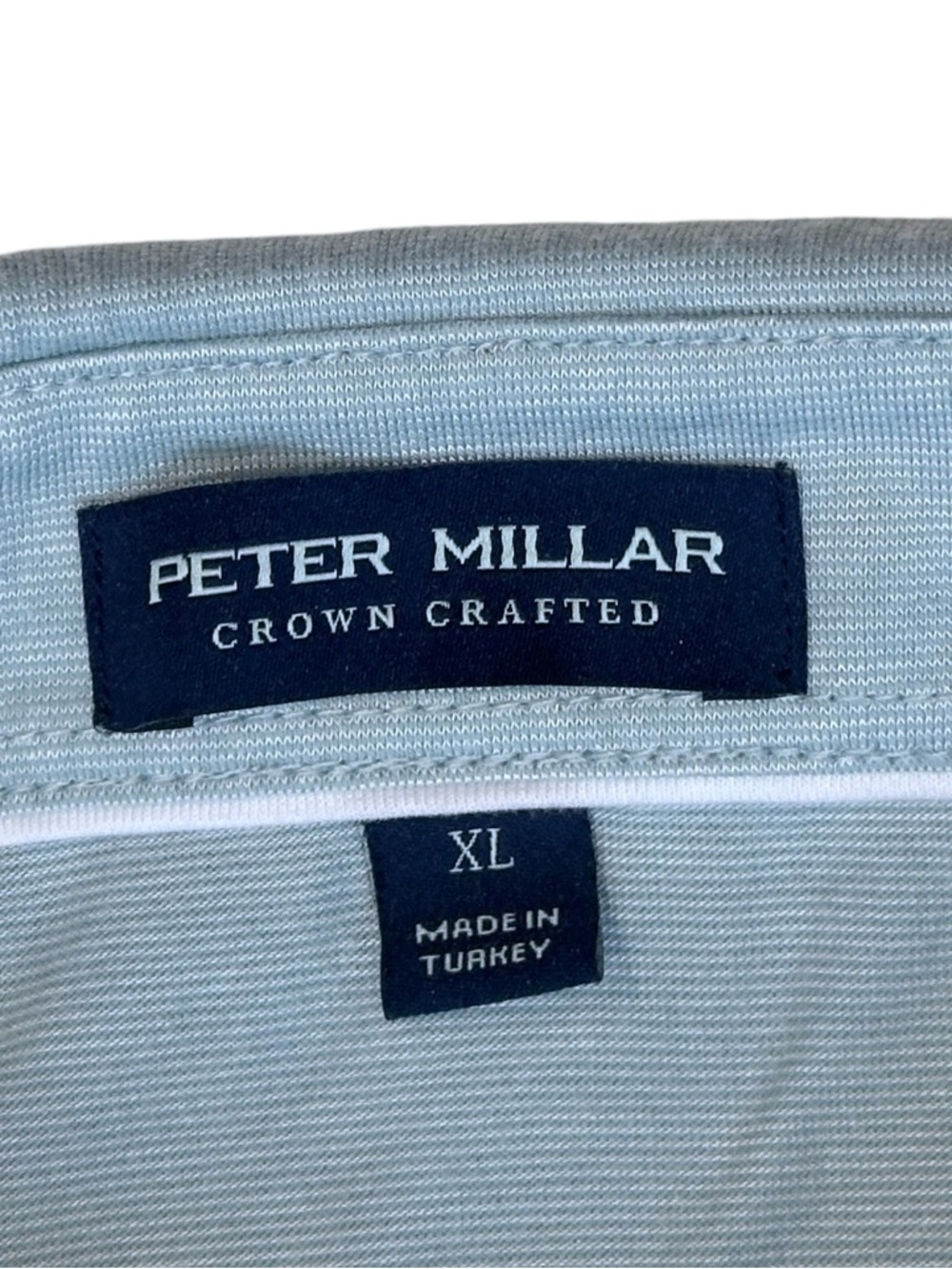 Peter Millar Crown Crafted Excursionist Flex Polo in Blue Spruce Men’s XL $165 - Picture 5 of 5